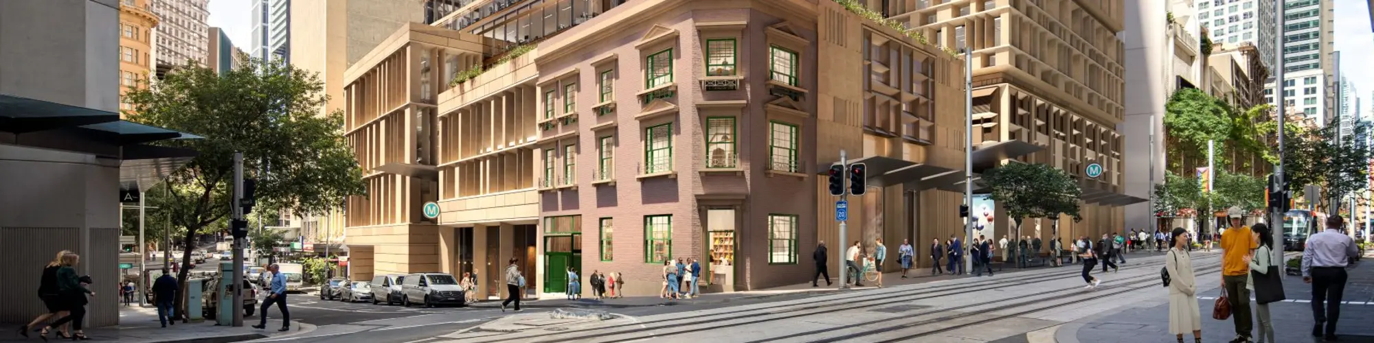 Artist's impression Hunter Street Station entrance