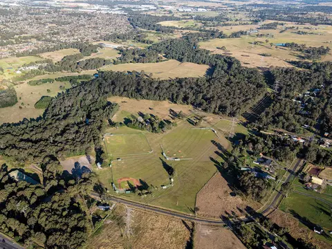 Aerial view of Orchard Hills in Sydney's west.