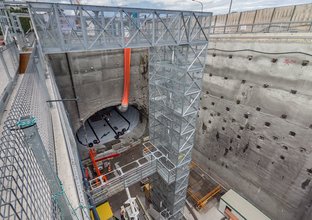 Castle Hill Station construction