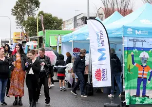 A Sydney Metro stall in an event 