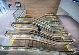 The new Chalmers street station is open and has multiple accelerators for passengers to move across