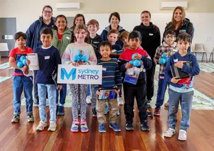 Group of children at the School holiday program 2024