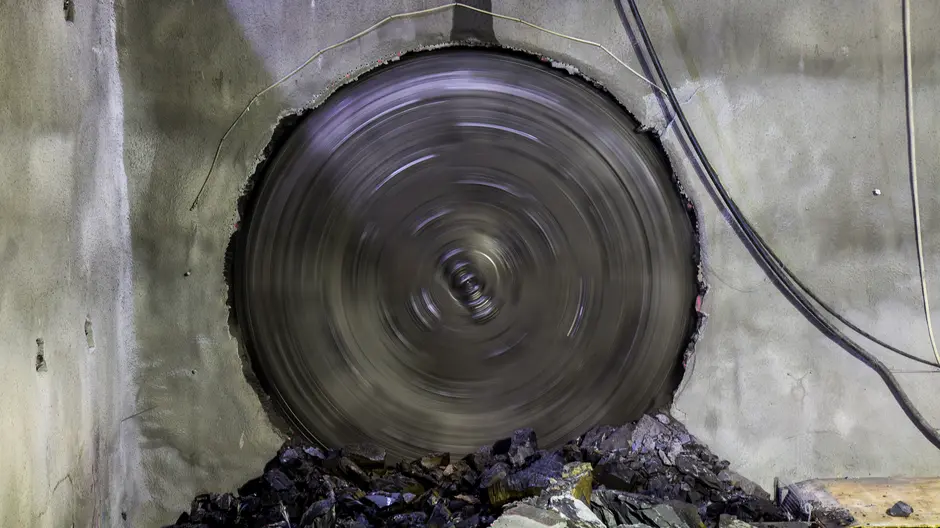 TBM1 breaking through at Cherrybrook