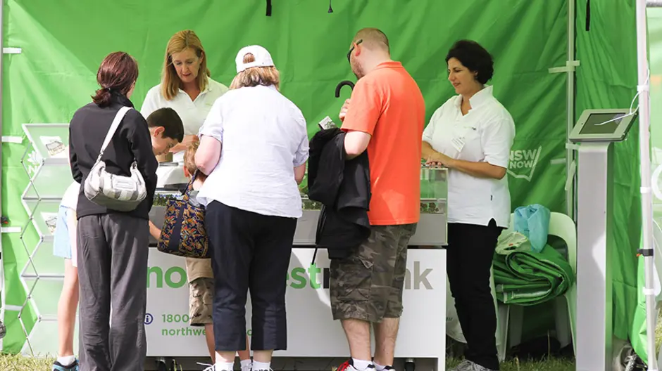 Our mobile Community Information Centre at the open day