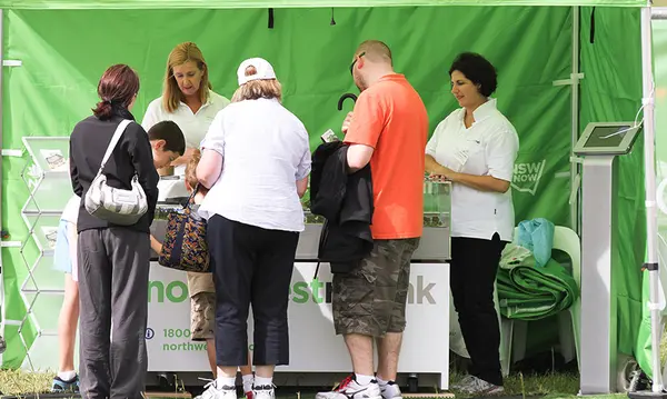 Our mobile Community Information Centre at the open day