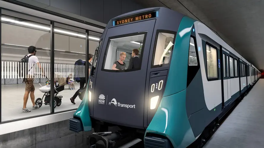 Artist's impression of Sydney Metro train