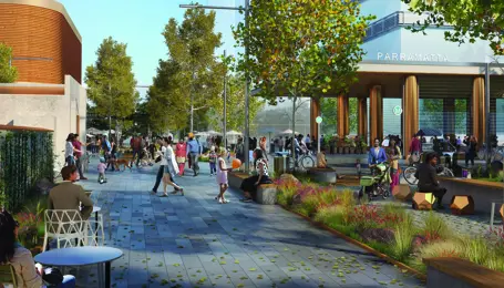 Artist's impression of Parramatta Station