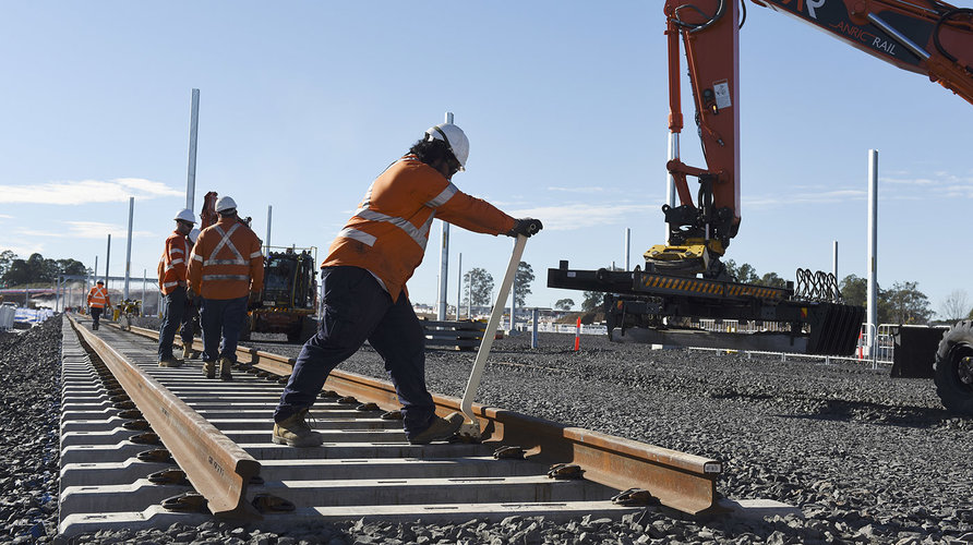 First tracks laid for Sydney Metro