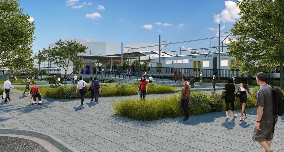 Artist's impression of Bankstown Station streetview