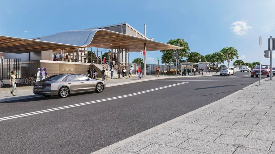 Artist's impression of Lakemba Station