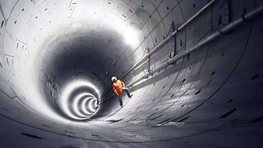 Inside the tunnels