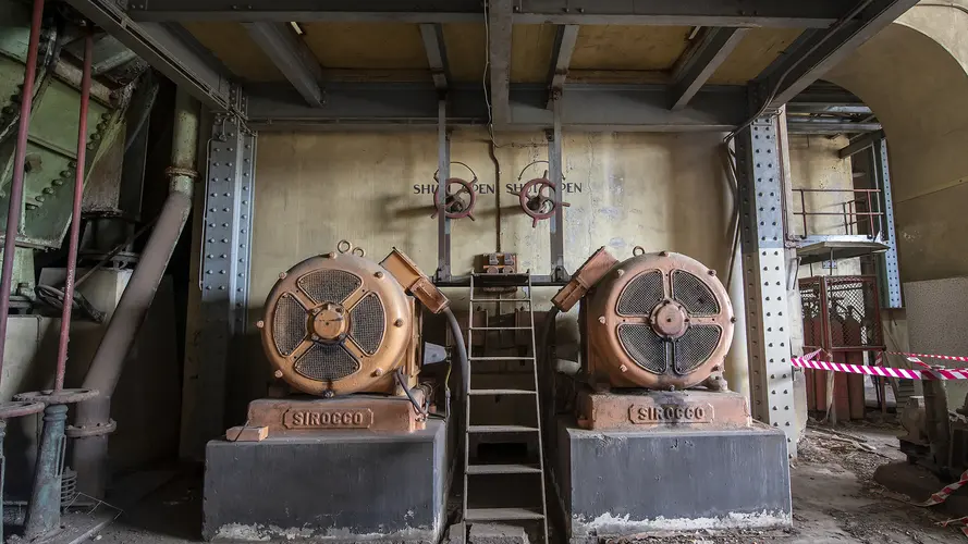 A view of inside the turbine hall at White Bay Power Station.