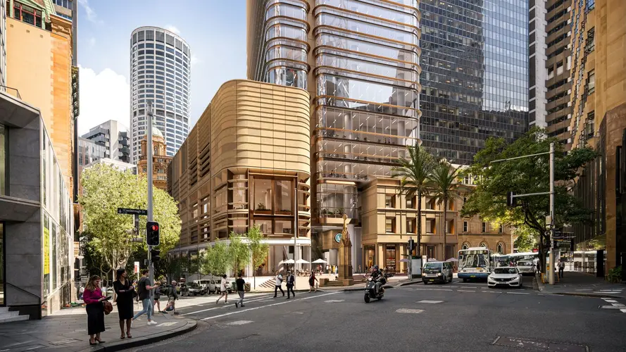 Artist's impression of Hunter Street Station entrance