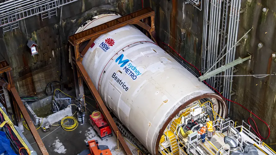 Mega tunnel boring machines in the ground and carving out the next stage of Sydney Metro West.