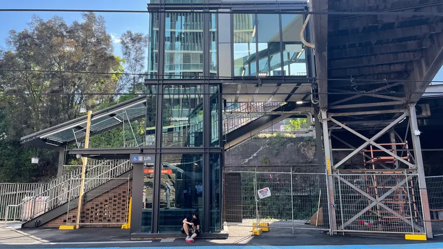 Lift in the Canterbury station