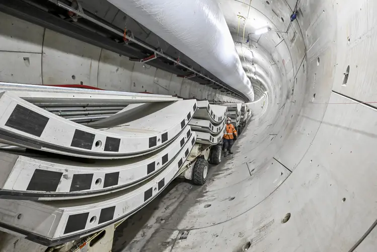 Inside tunnel at Airport Business Park