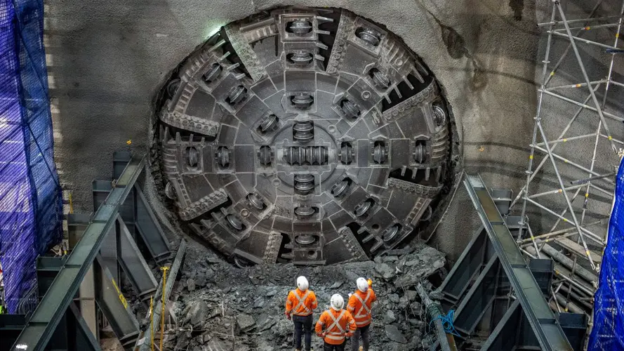 TBM on the WSA line breaking through