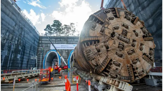 TBM outside the tinnel