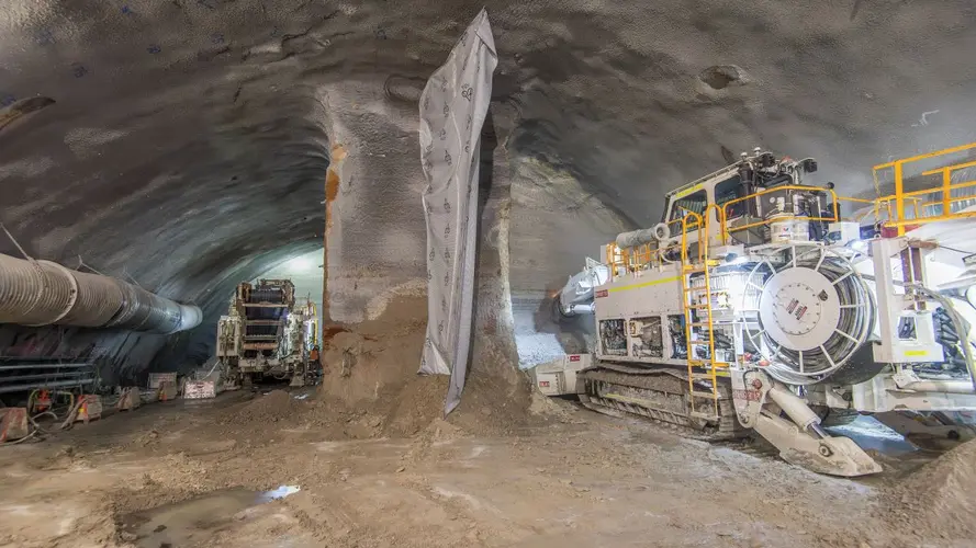 Tunnel being dug