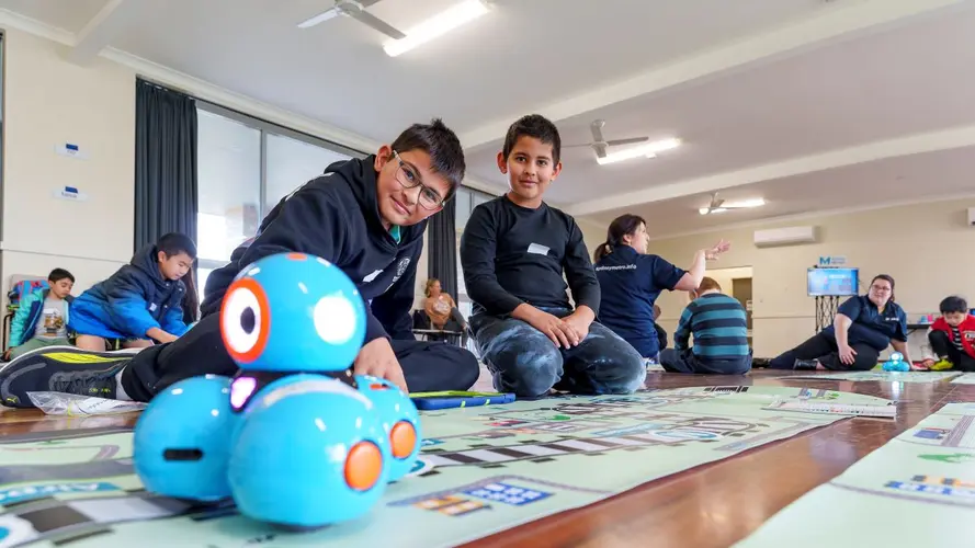 two school boys at Werrington education event